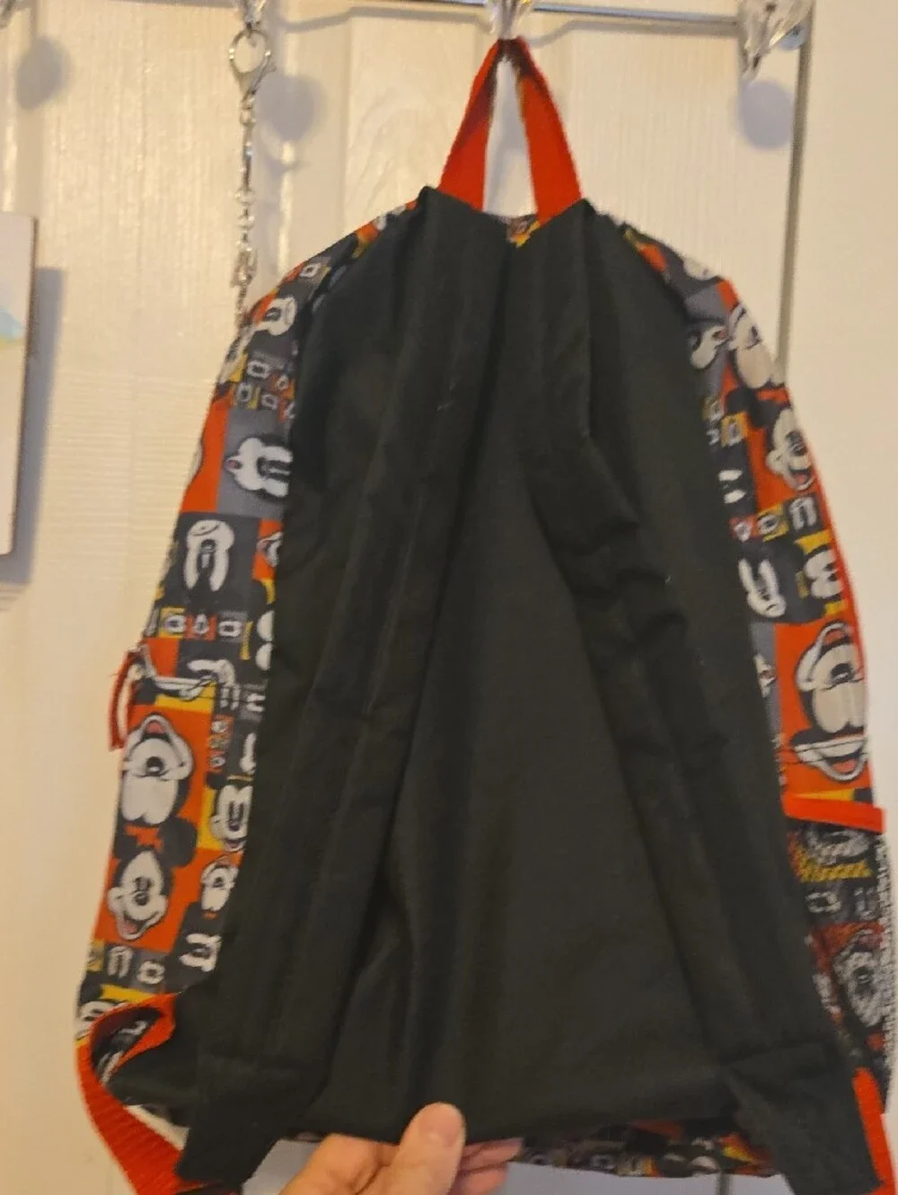 Disney Kids Backpack in Black, Red, White & Orange